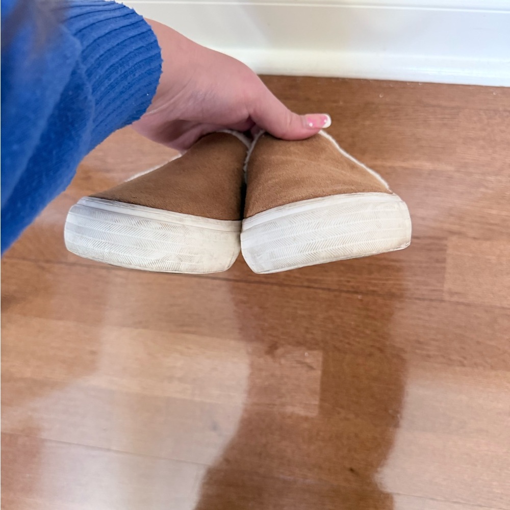 Keds Tan Sherpa Suede Slip-On Sneakers - Picture 12 of 12